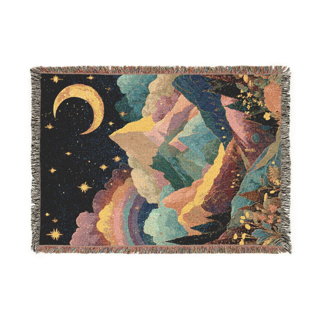 Crescent Moon Rainbow Land - PoeticWovens