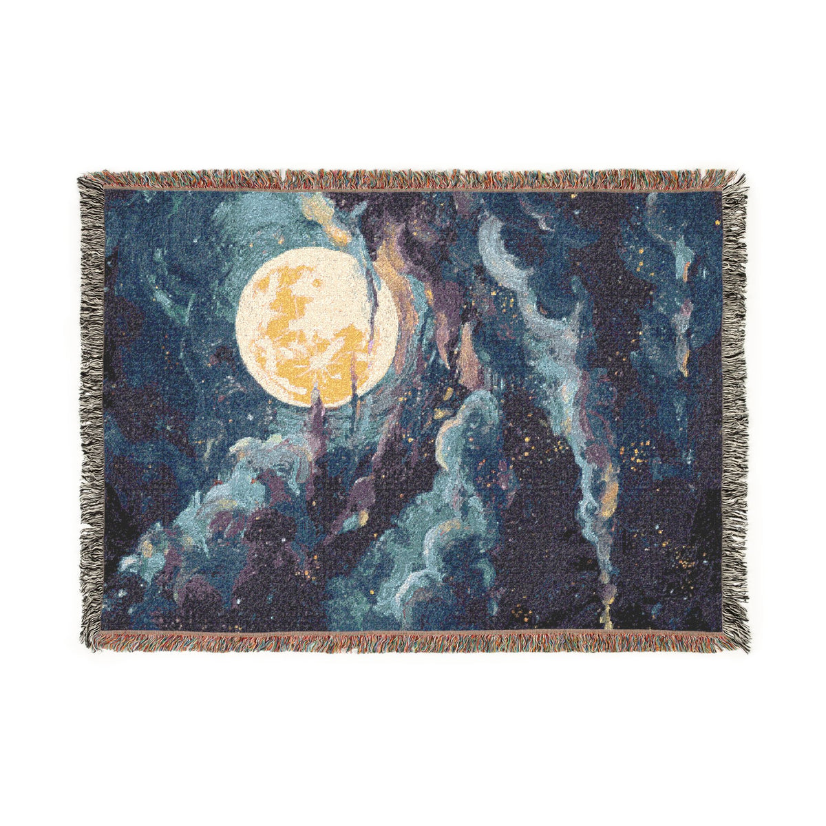 Moonlit Cloudy Sky - PoeticWovens