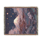 Mount Fuji Purple Night Sky - PoeticWovens