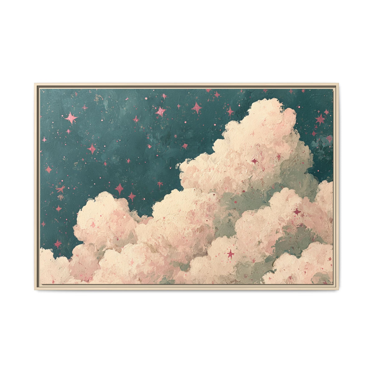 Starry Cloudy Sky Wall Art - PoeticWovens