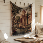 Vintage Luxury Castle Woven Blanket - PoeticWovens