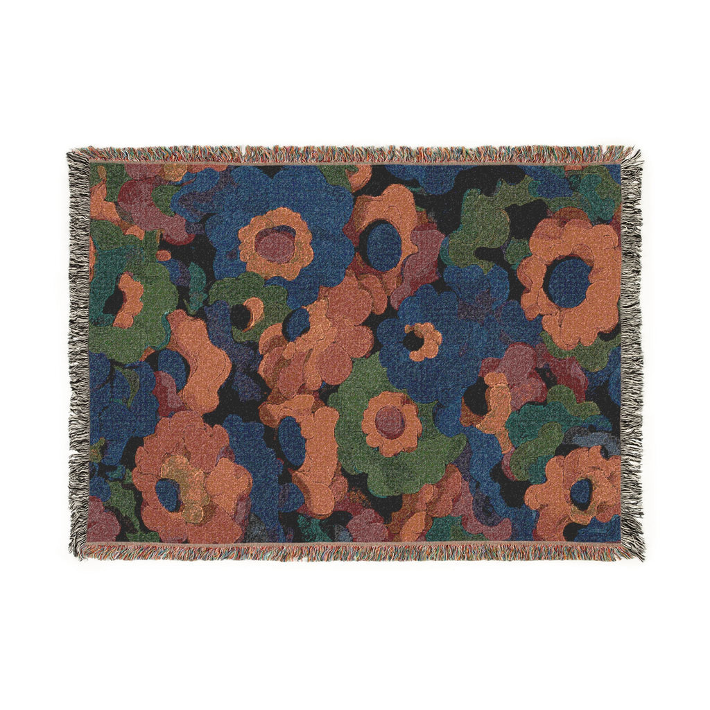 Abstract Floral Pattern Retro Vintage Styled - PoeticWovens