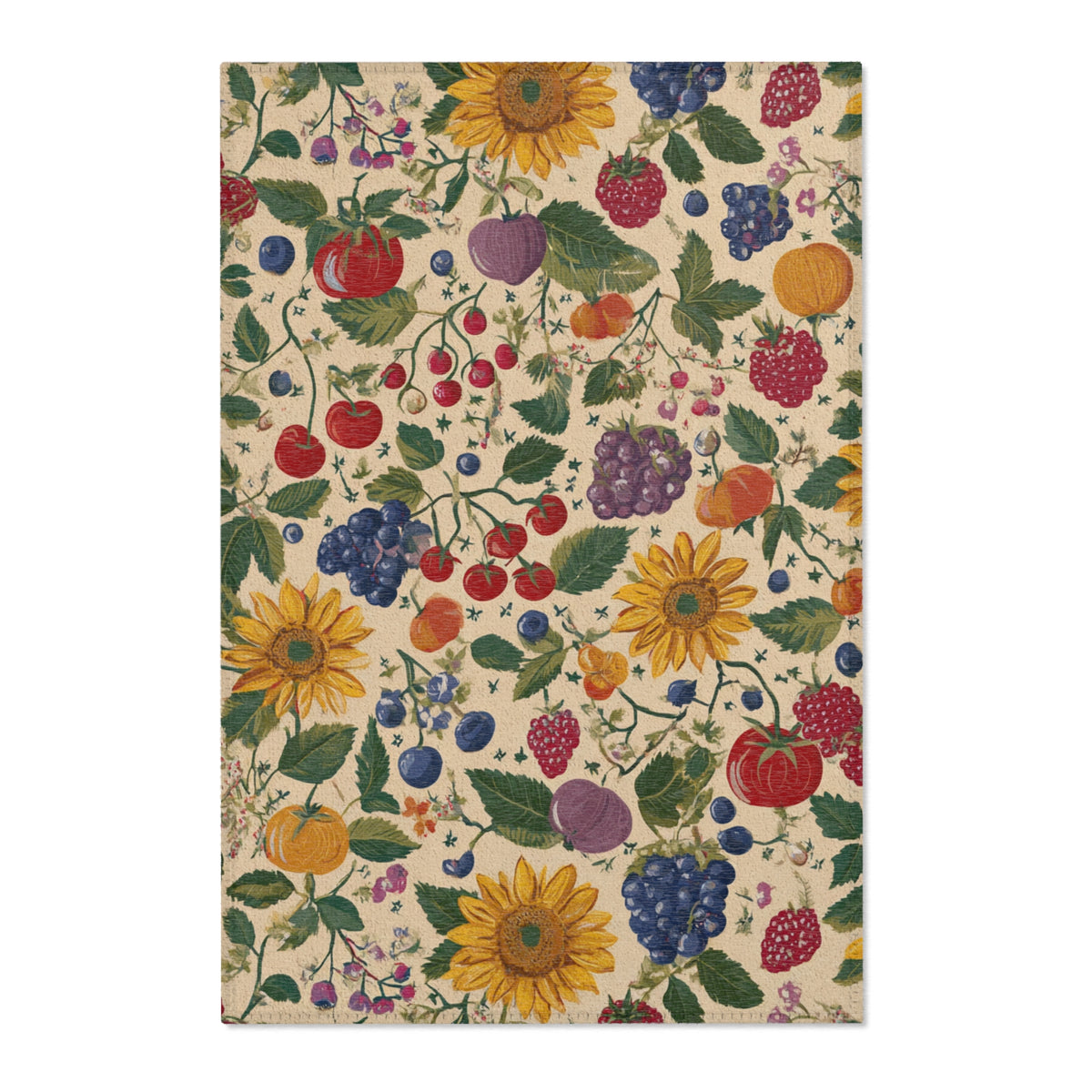 Sunflower & Berry Floral - PoeticWovens