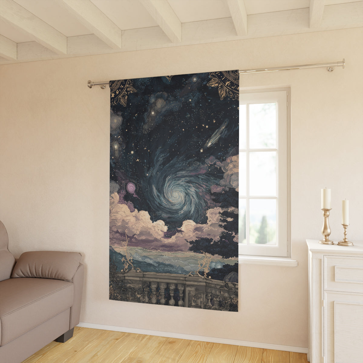Cosmic Galaxy Swirl - PoeticWovens