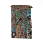 Golden Moon NIght Sky Woven Blanket - PoeticWovens