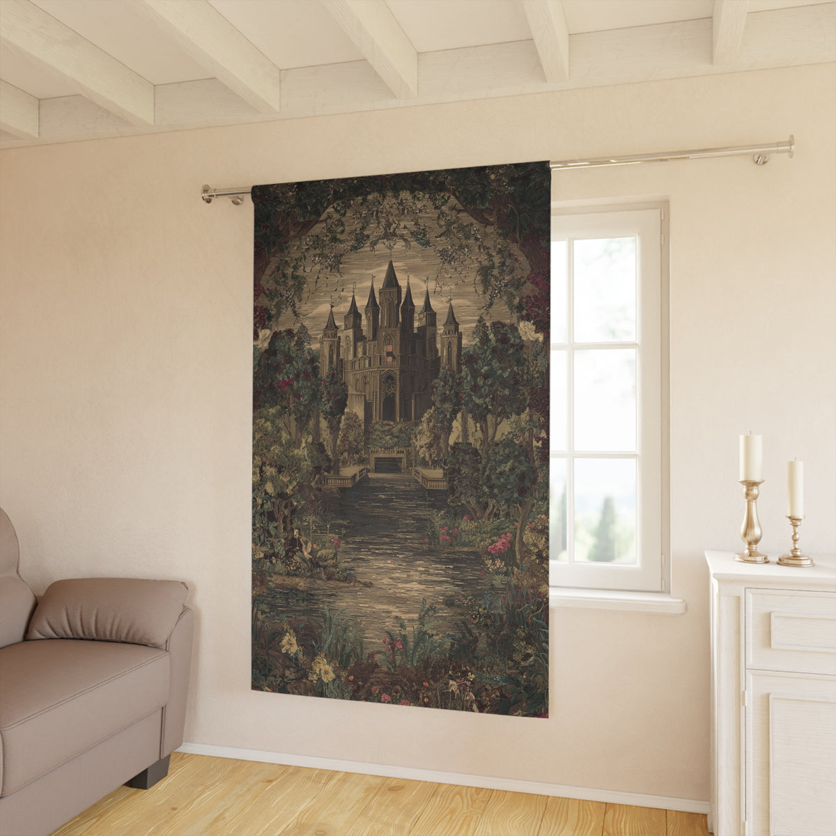Medieval Castle Scene - PoeticWovens