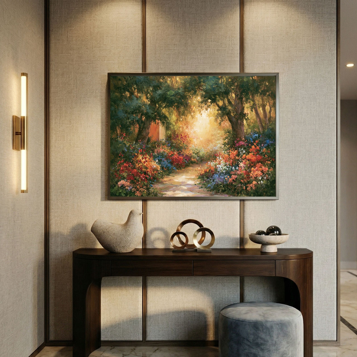 Vintage Botanical Colorful Oil Painting - PoeticWovens