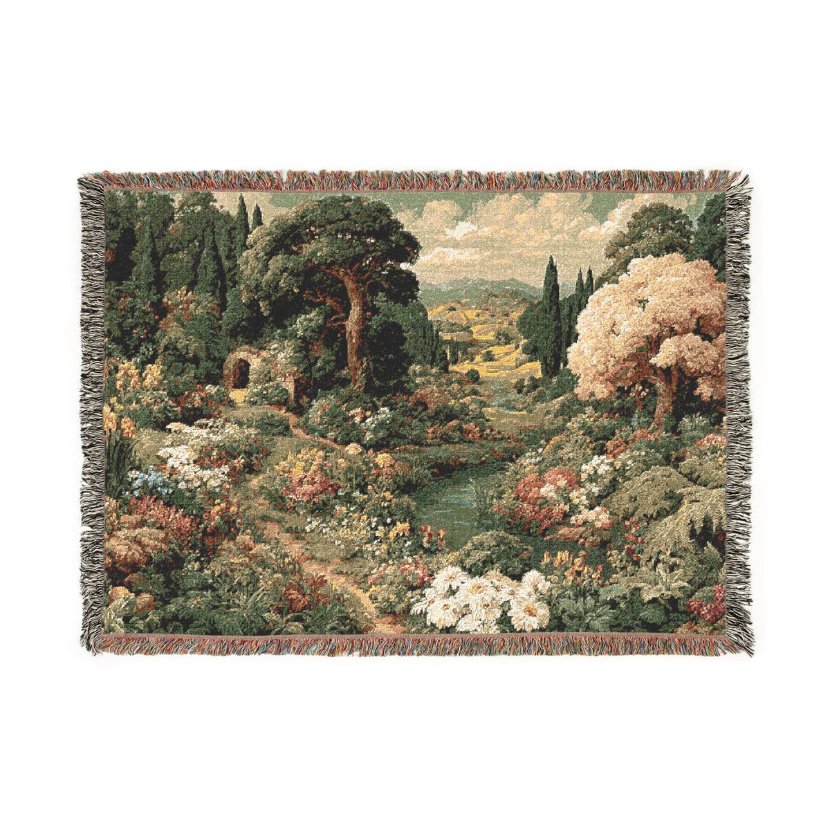 Countryside Garden Landscape - PoeticWovens