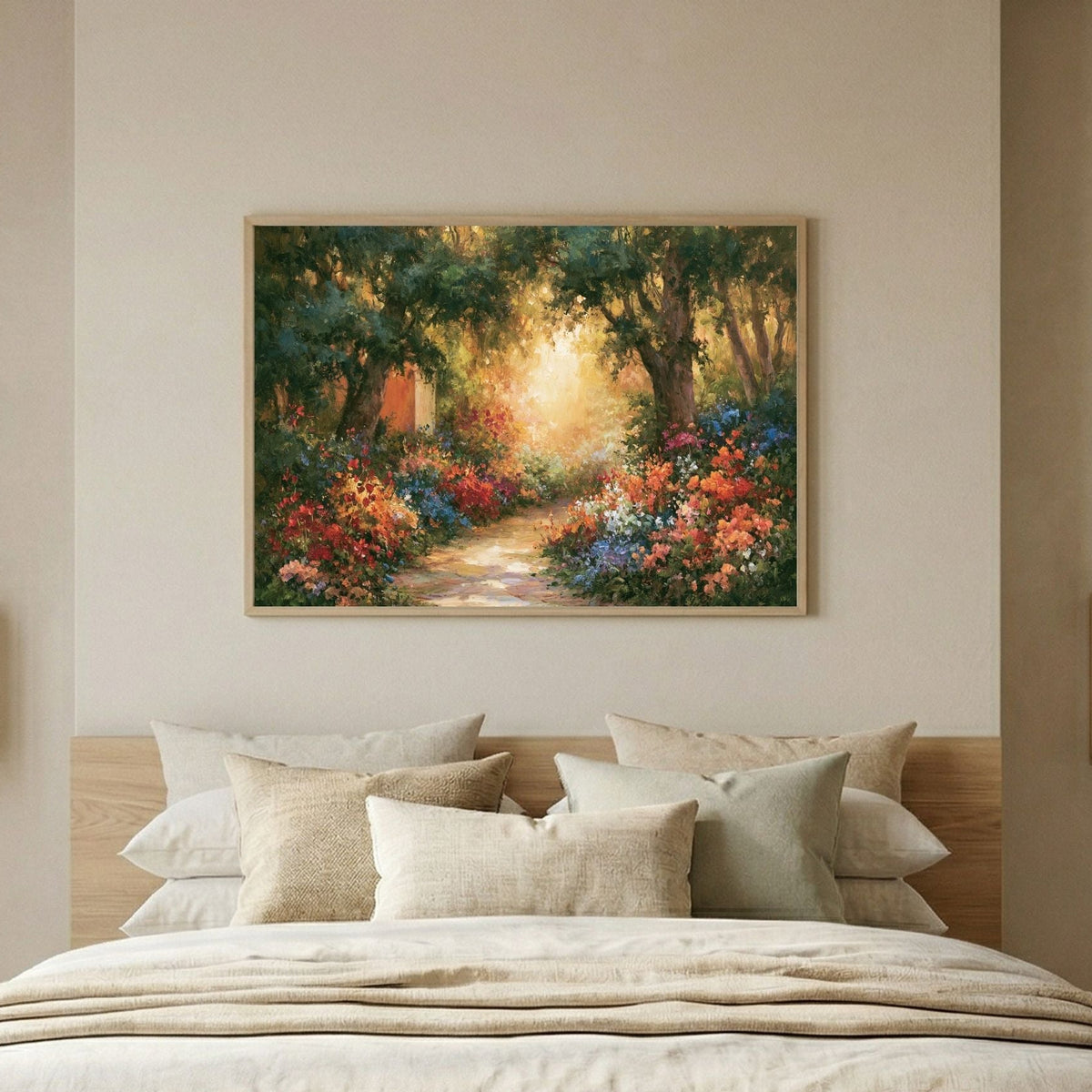 Vintage Botanical Colorful Oil Painting - PoeticWovens