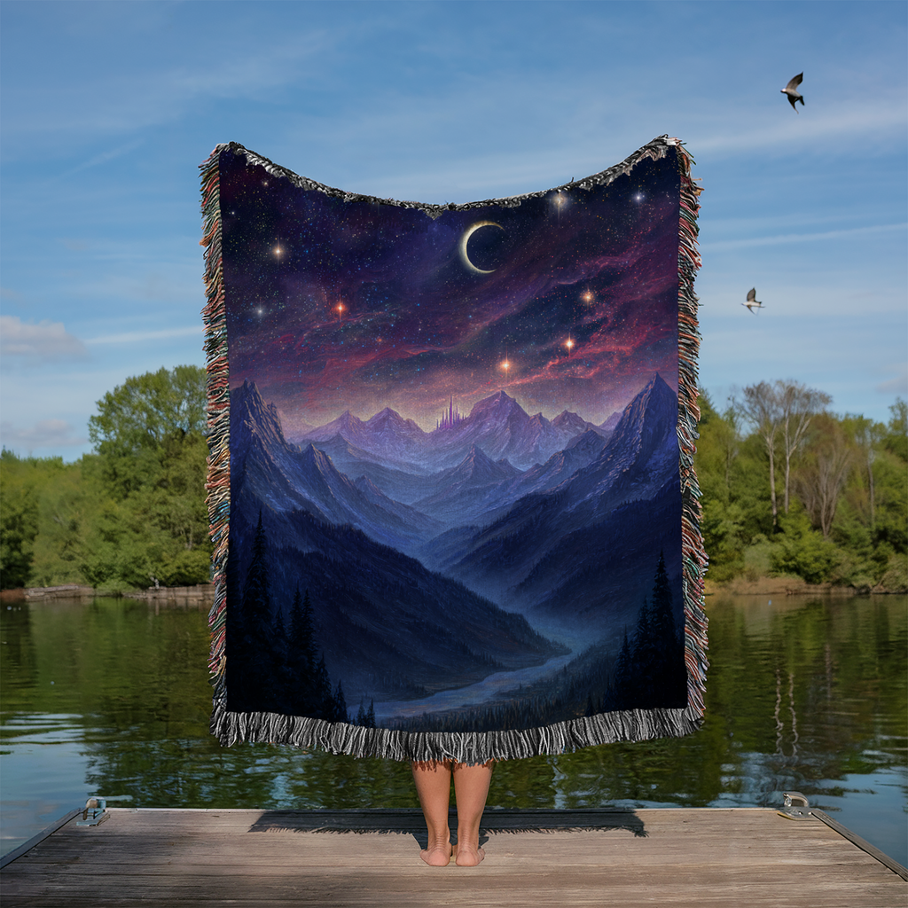 Night Sky Crescent - PoeticWovens