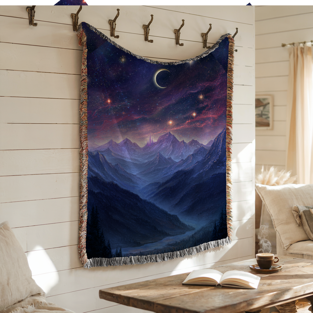 Night Sky Crescent - PoeticWovens