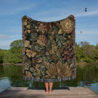 Vintage Floral Tapestry - PoeticWovens
