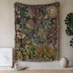 Vintage Floral Tapestry - PoeticWovens