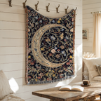 Floral Crescent Moon - PoeticWovens
