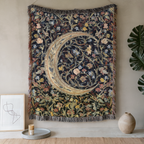 Floral Crescent Moon - PoeticWovens