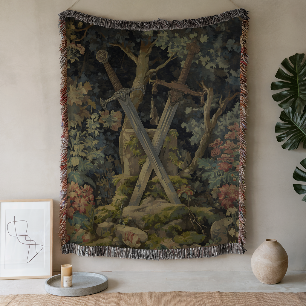 Vintage Botanical Floral Foliage - PoeticWovens