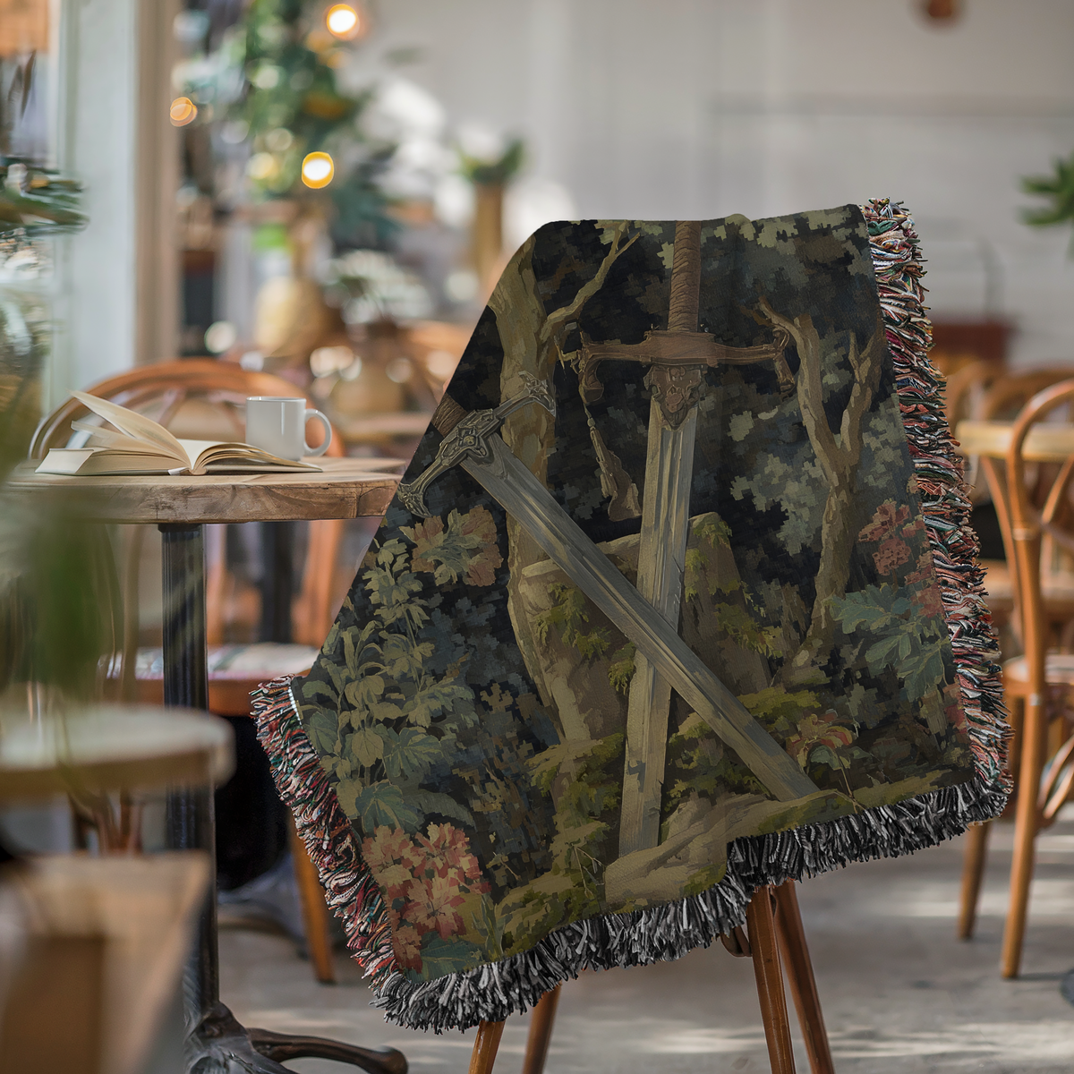 Vintage Botanical Floral Foliage - PoeticWovens