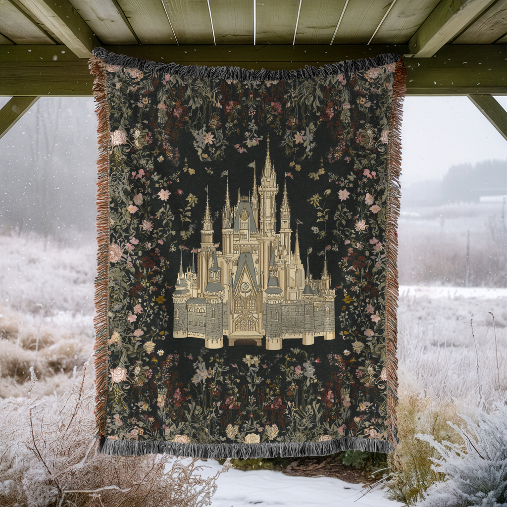 Vintage Castle Chateau - PoeticWovens