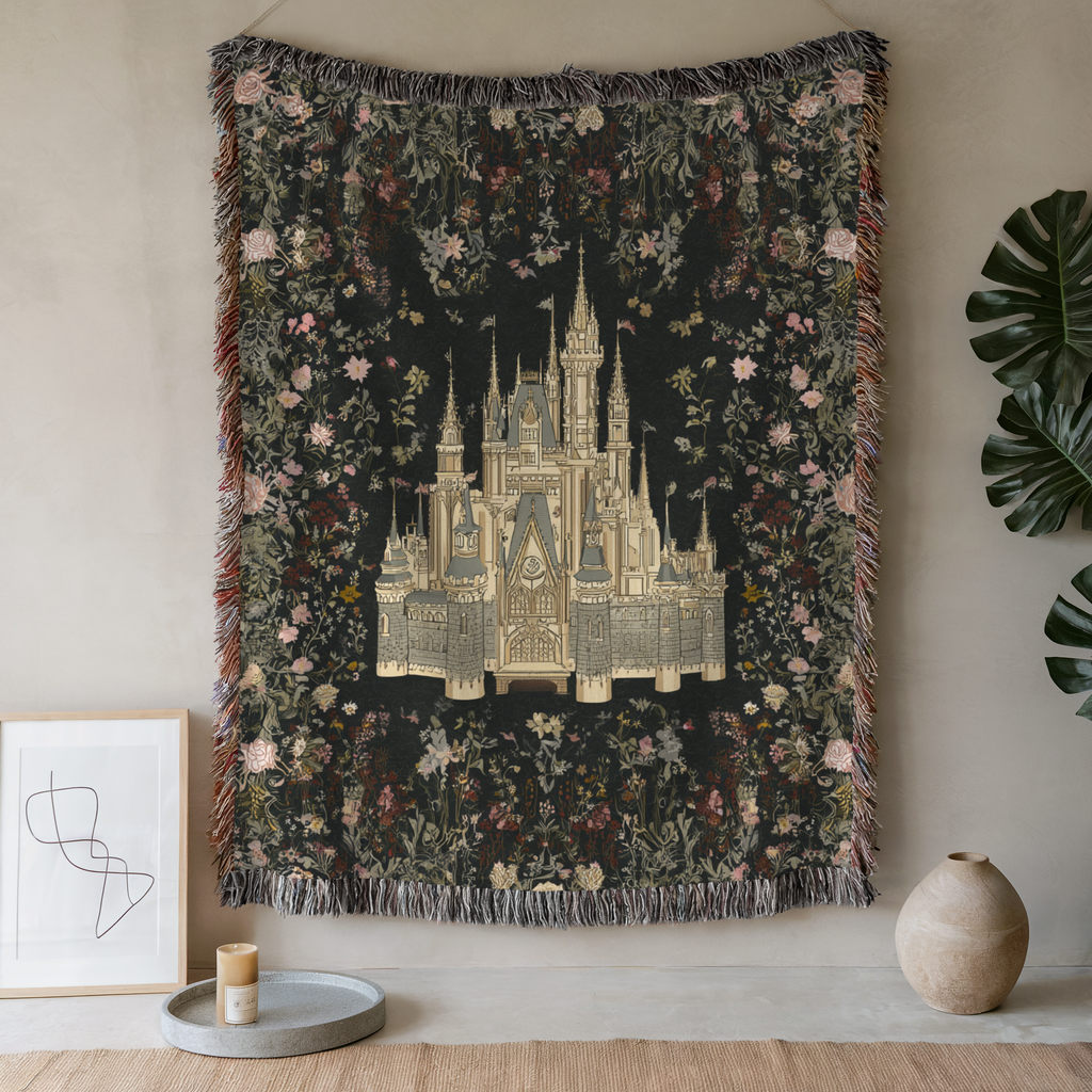 Vintage Castle Chateau - PoeticWovens