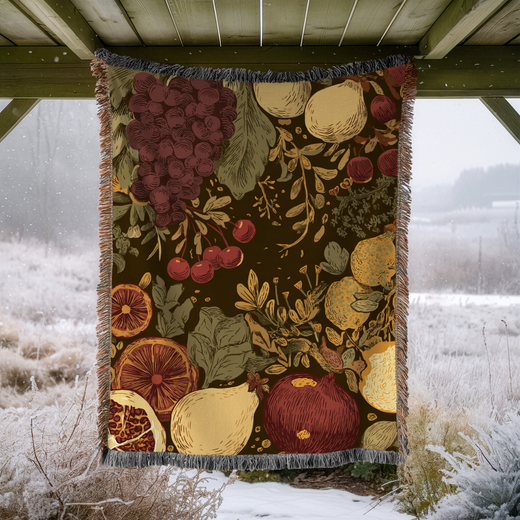 Vintage Fruit Tapestry - PoeticWovens