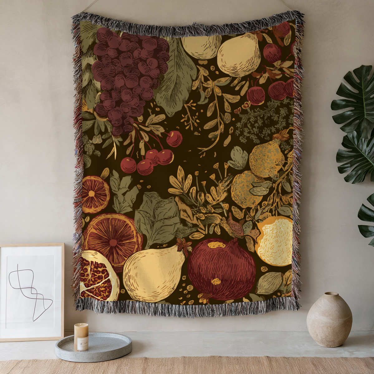 Vintage Fruit Tapestry - PoeticWovens