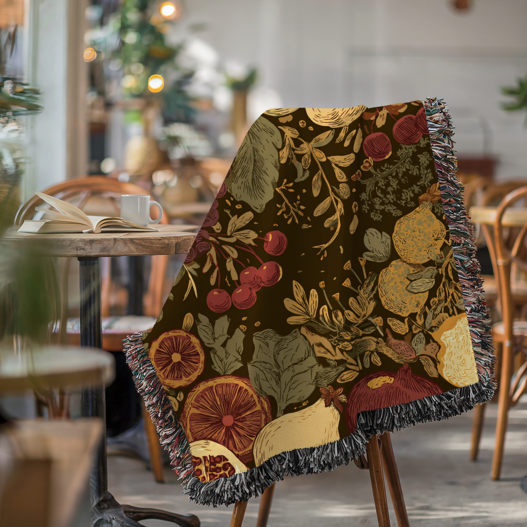 Vintage Fruit Tapestry - PoeticWovens