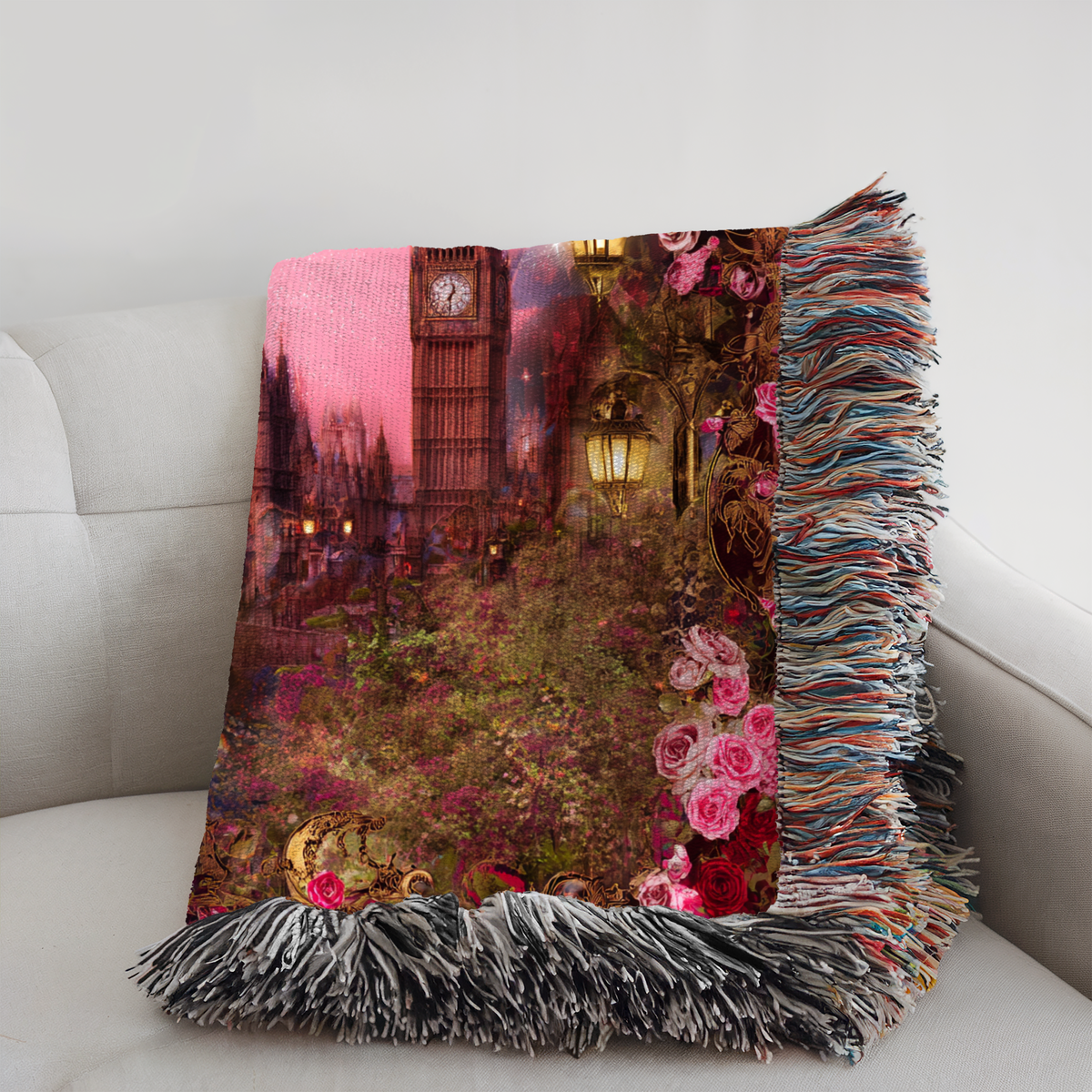 Romantic Castle Landscape - PoeticWovens