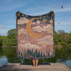 Celestial Crescent Moon - PoeticWovens