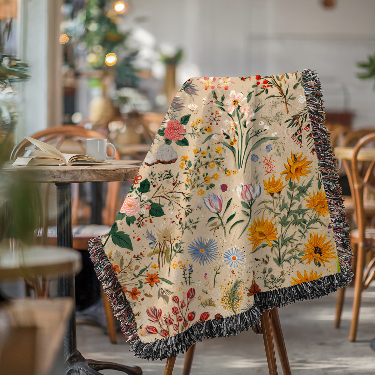 Vintage Floral Tapestry - PoeticWovens