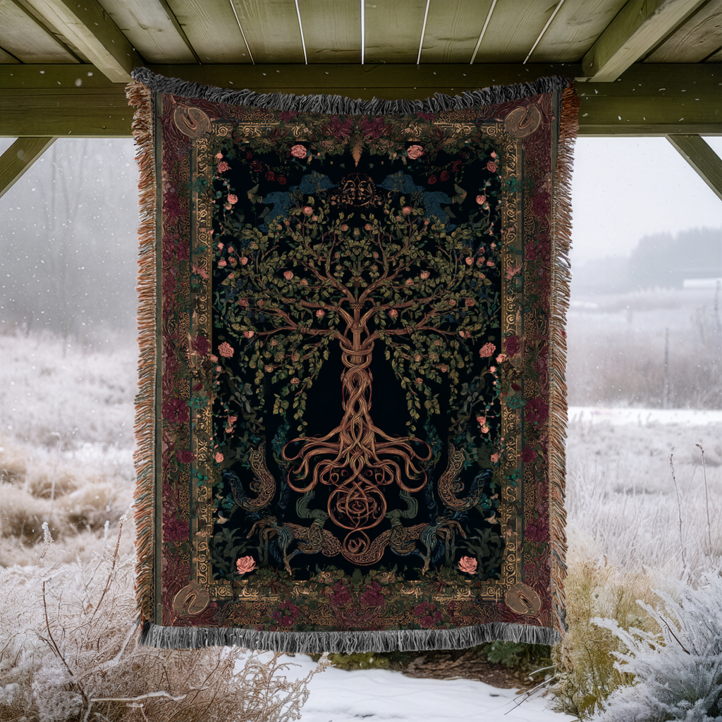 The Old Tree Classical Woven Blanket - PoeticWovens