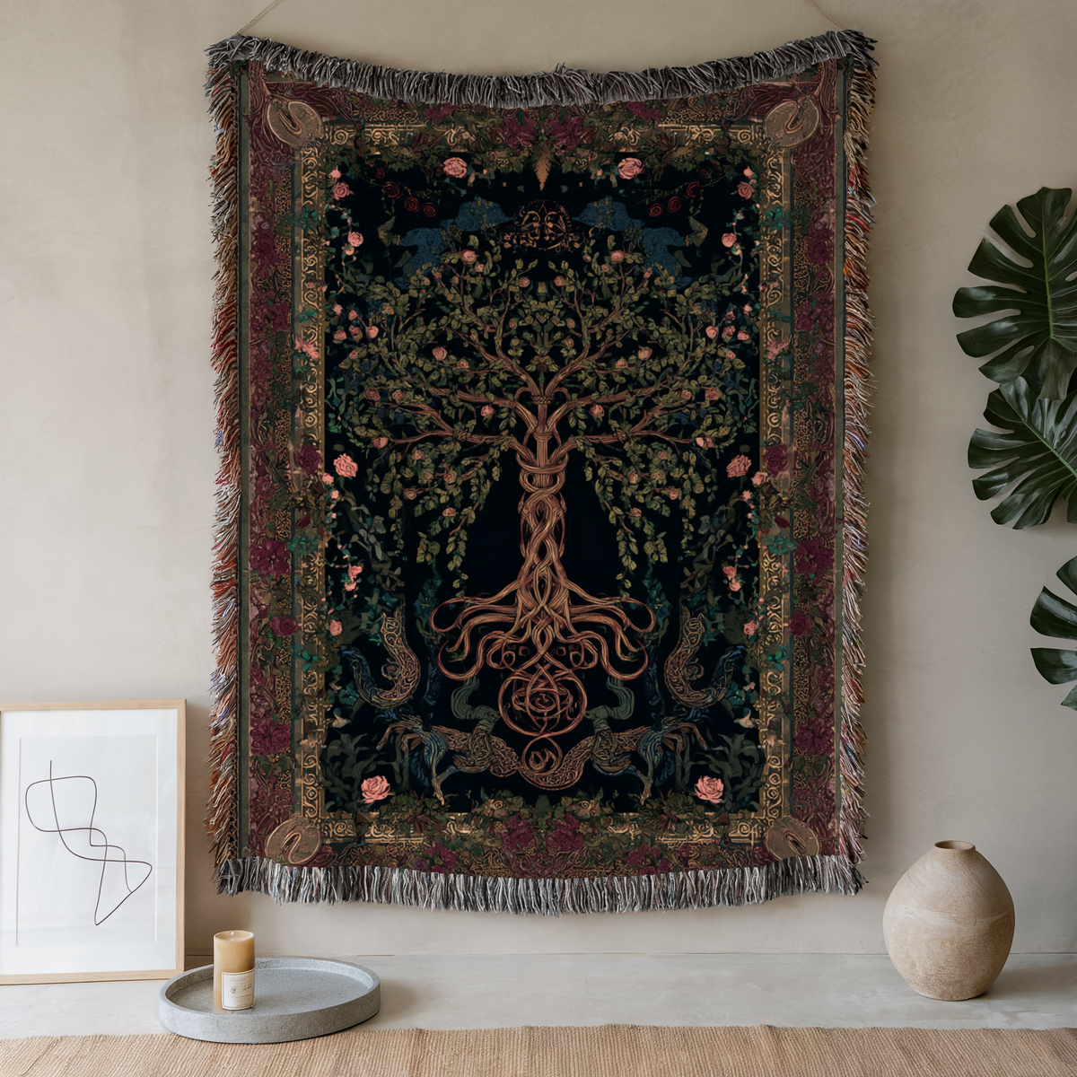 The Old Tree Classical Woven Blanket - PoeticWovens