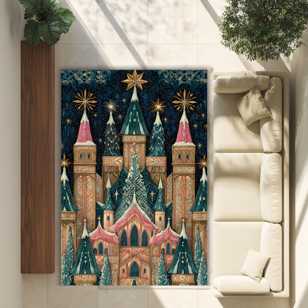 Whimsical Starry Castle - PoeticWovens