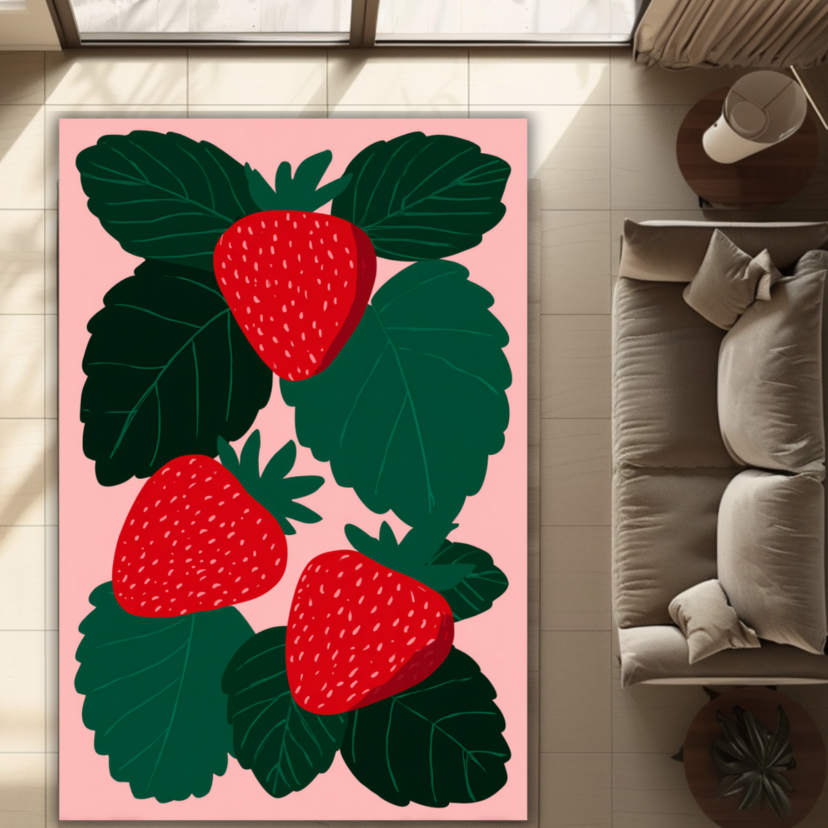Strawberry Pattern - PoeticWovens