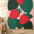 Strawberry Pattern - PoeticWovens