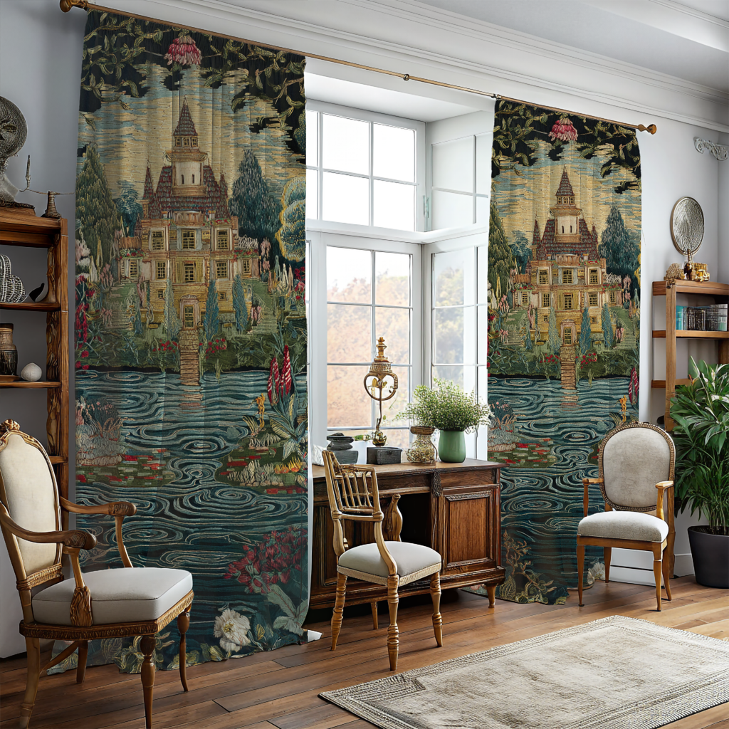 Vintage Castle Garden - PoeticWovens