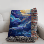Moonlit Cloudy Sky - PoeticWovens