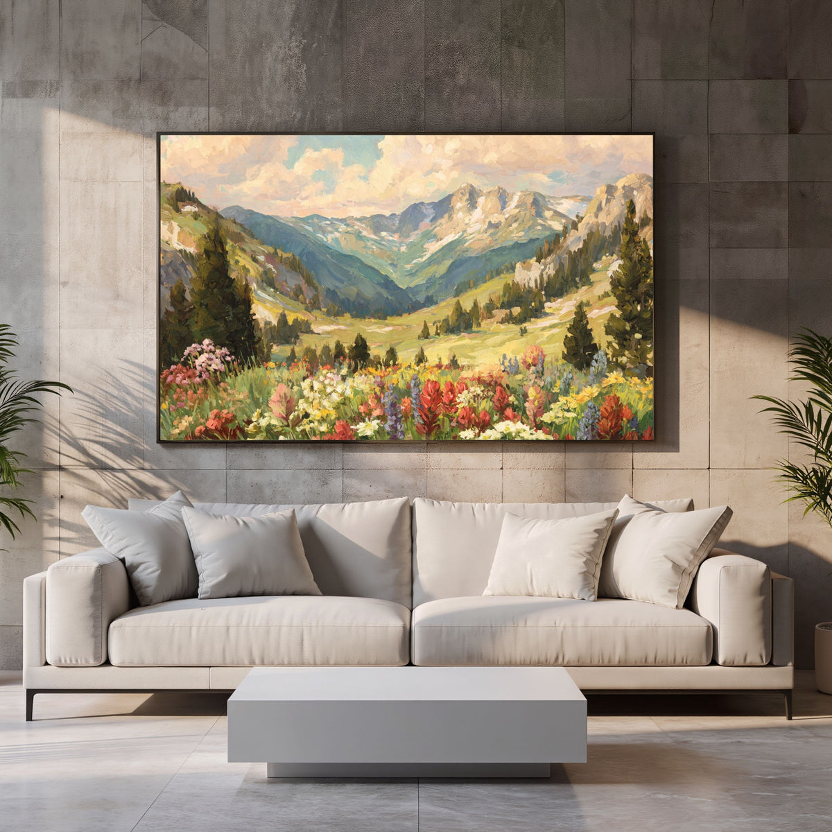 Wildflower Mountain Valley - PoeticWovens