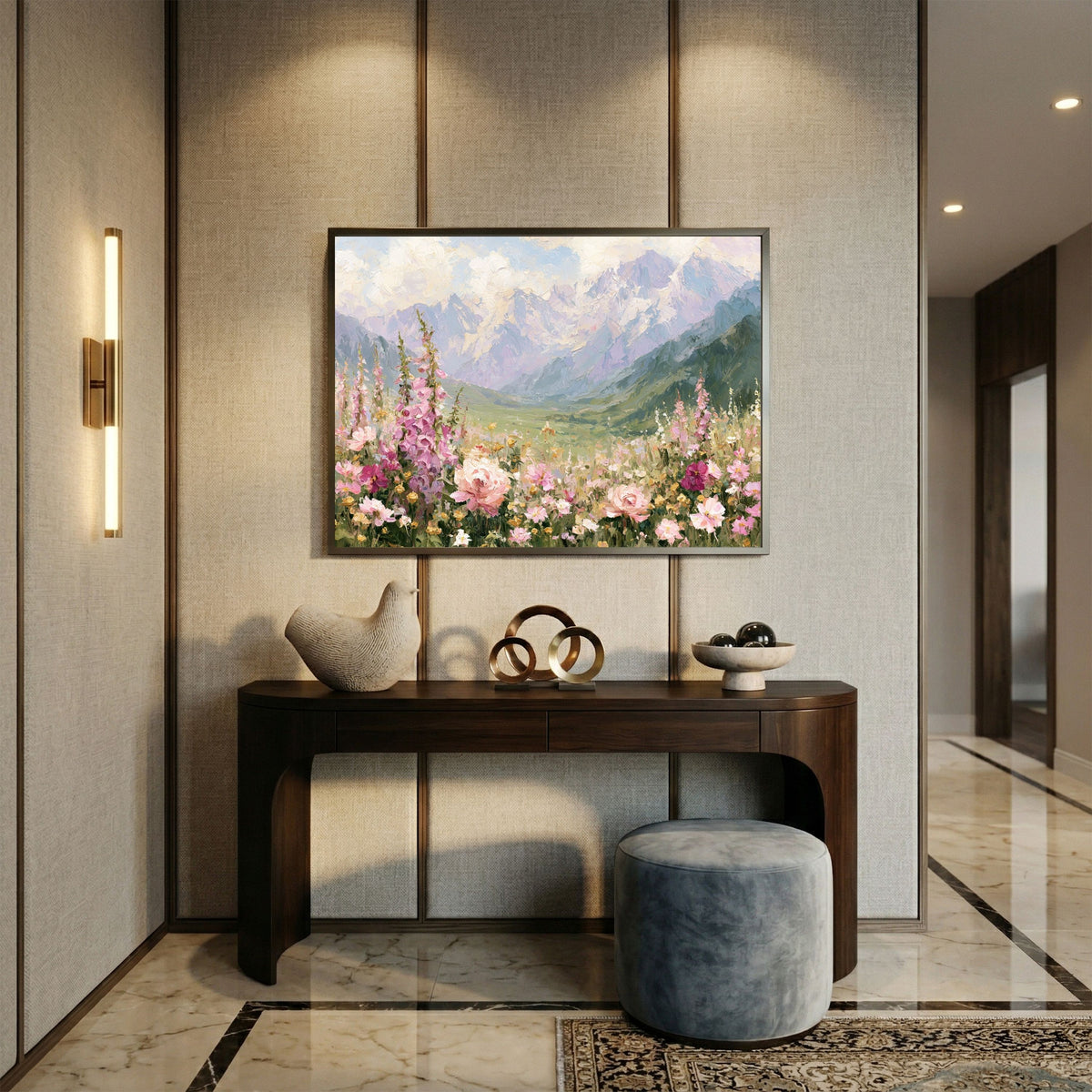 Colorful Alpine Canvas Wall Art - PoeticWovens