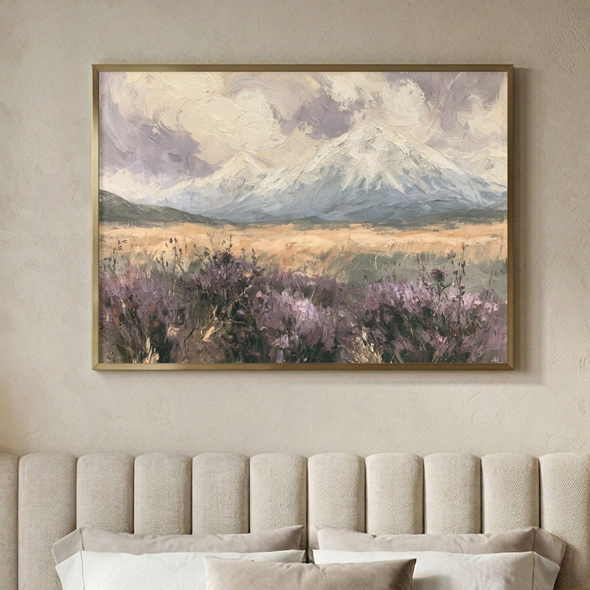 Mountain Purple Wildflower Field - PoeticWovens
