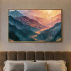 Abstract Mountain Landscape - PoeticWovens