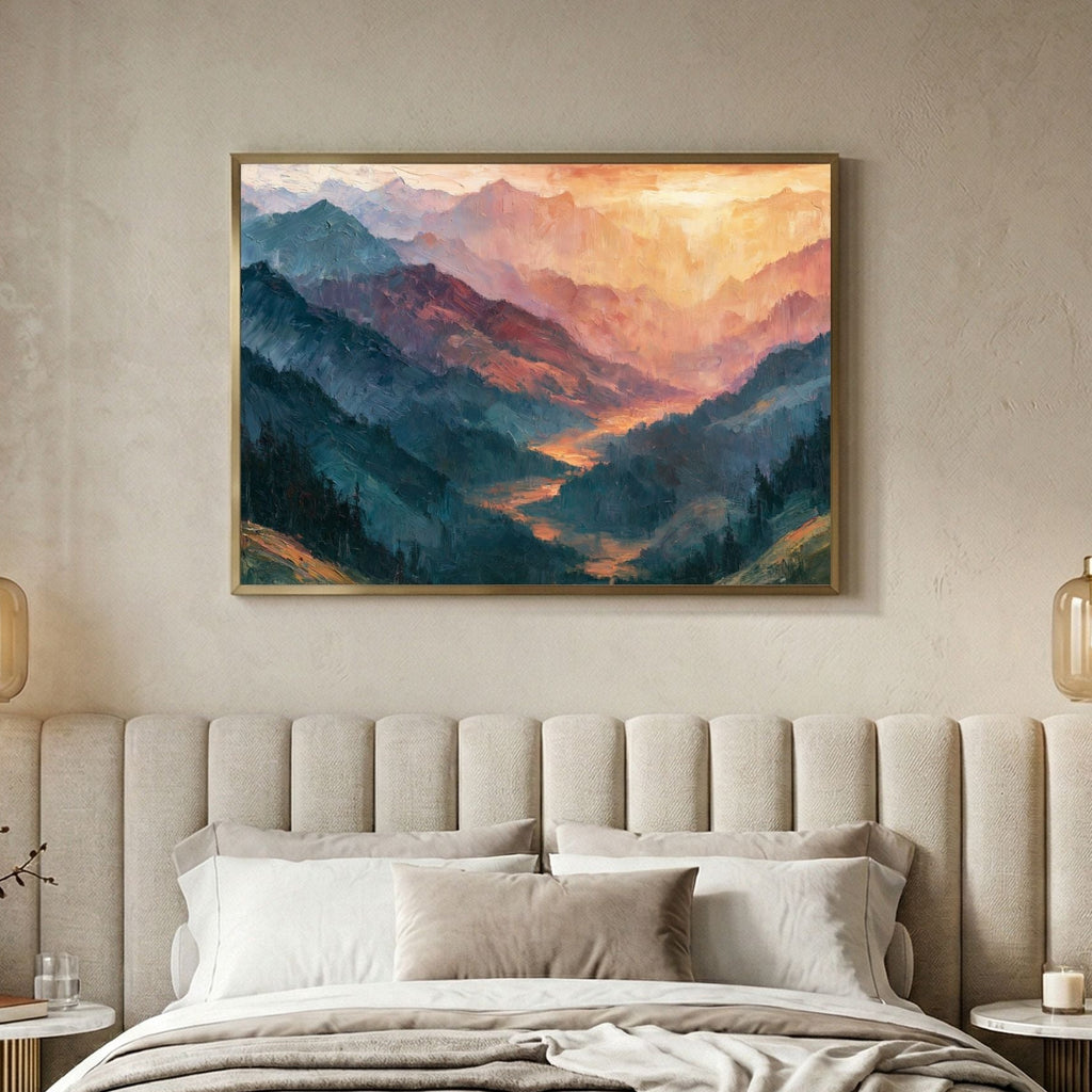 Abstract Mountain Landscape - PoeticWovens