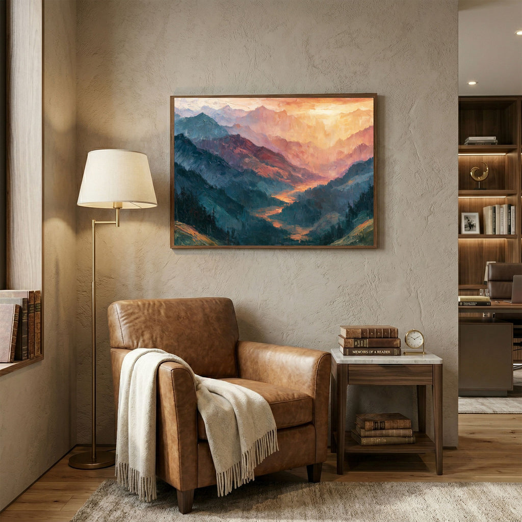 Abstract Mountain Landscape - PoeticWovens