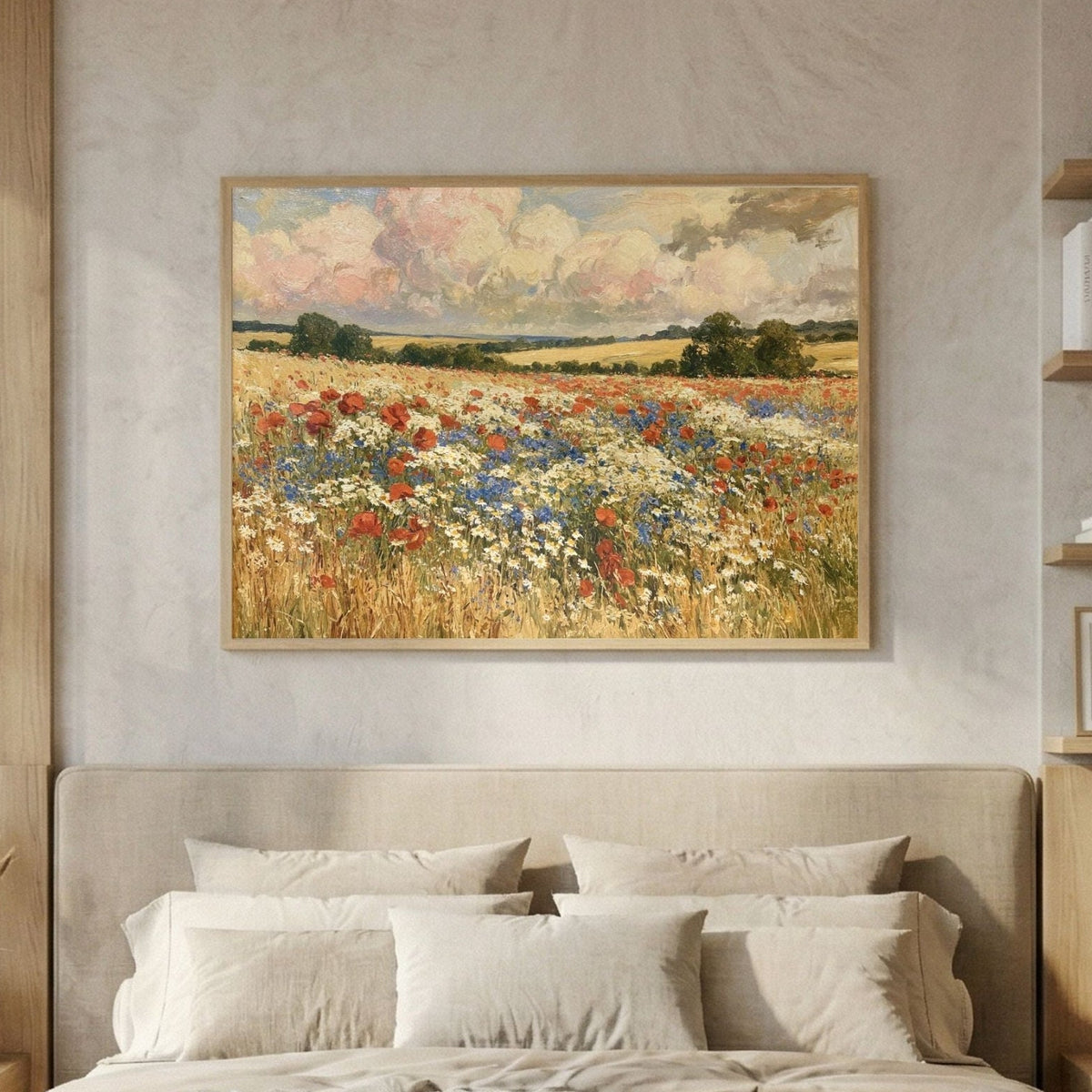 Red,White, and Blue Poppies and Daisies - PoeticWovens