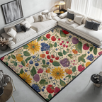 Sunflower & Berry Floral - PoeticWovens