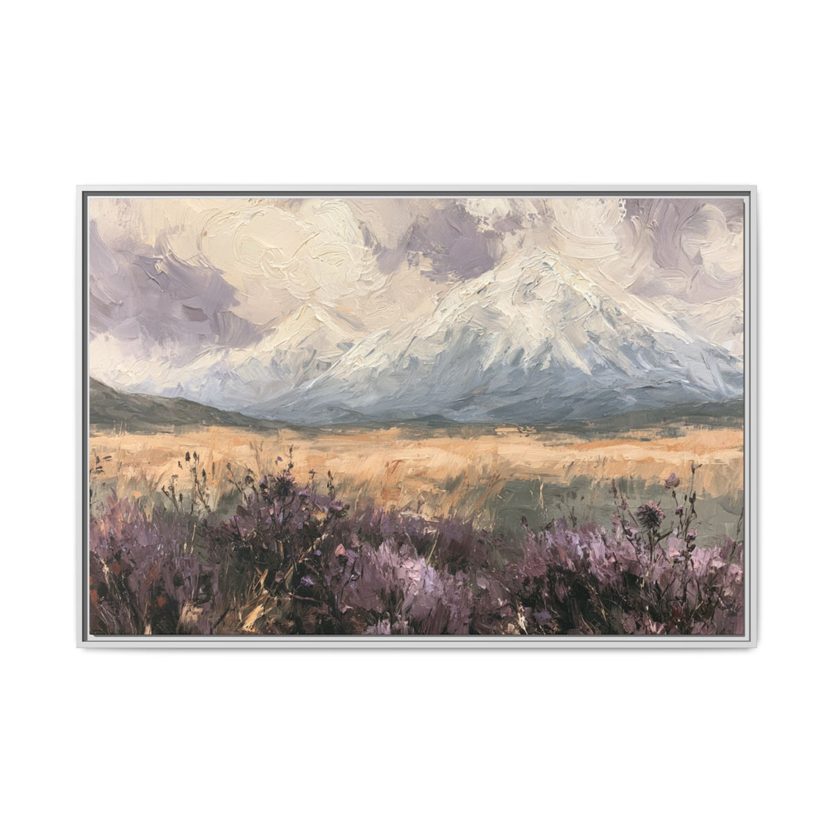 Mountain Purple Wildflower Field - PoeticWovens