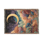 Multicolor Forest Celestial Crescent Moon - PoeticWovens