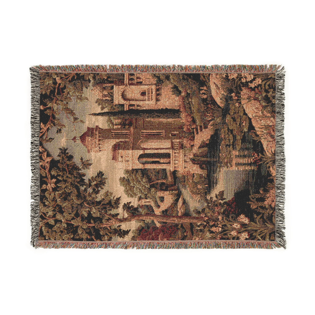 Vintage Luxury Castle Woven Blanket - PoeticWovens