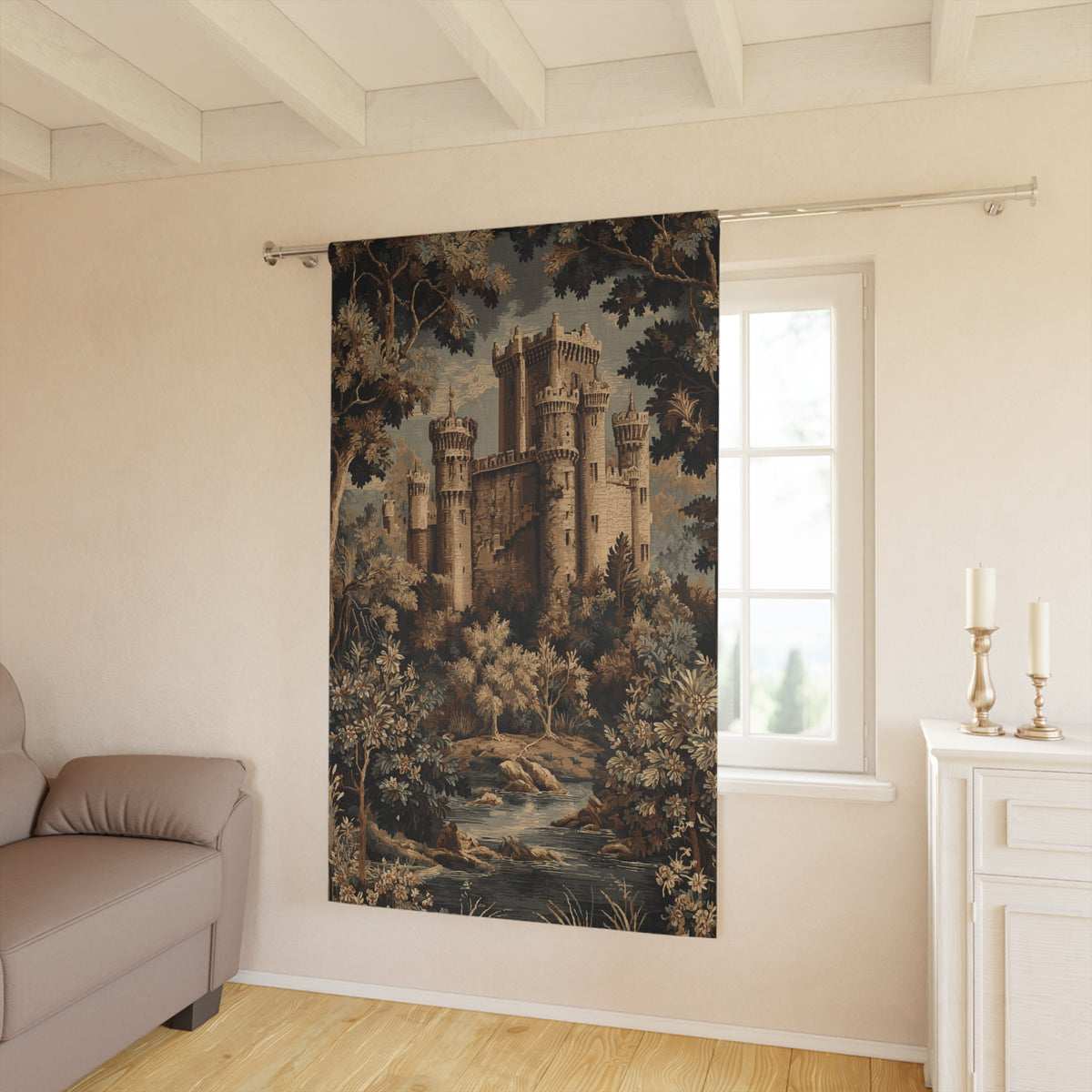 Medieval Vintage Castle - PoeticWovens