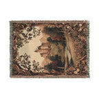 Vintage Castle Tapestry Woven Blanket - PoeticWovens