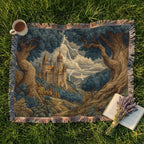 Enchanted Medieval Castle Landscape - PoeticWovens